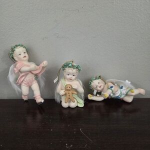 Hamilton Collection Little Messenger Ornaments-Skater, Lights & Gingerbread Man